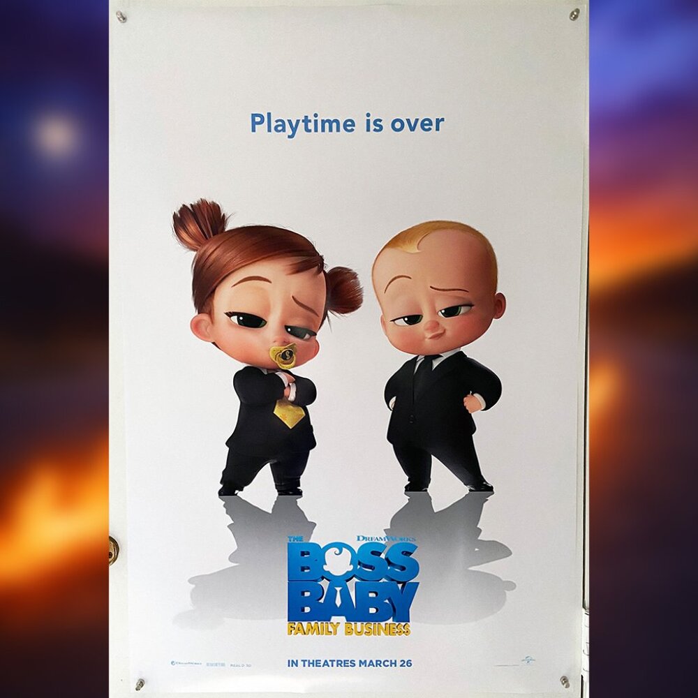 BOSS BABY: FAMILY BUSINESS (2021) - ORIGINAL DOUBLE SIDED MOVIE POSTER